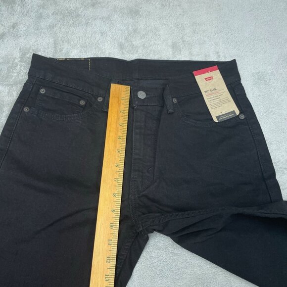 Levis 511 Slim Advanced Stretch Jeans W32 L34 Black Denim a0473 - Picture 2 of 10